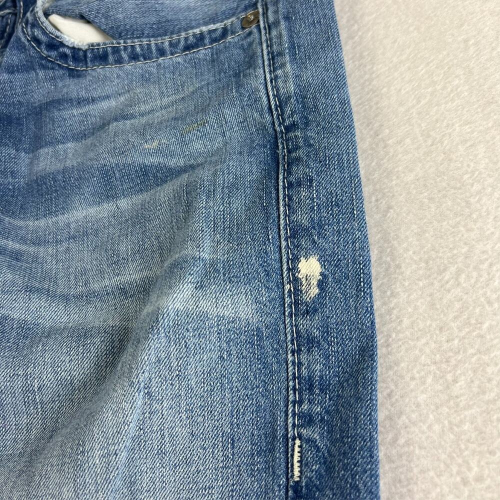 True Religion Jeans Men's Size 31 Geno Super T Straight Ombre Frayed Button Fly - Picture 9 of 16